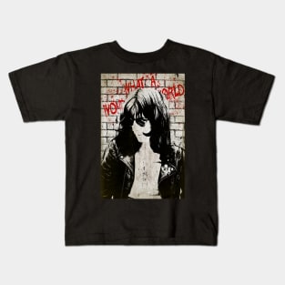 What a Wonderful World - Joey Ramone Fan Art Kids T-Shirt